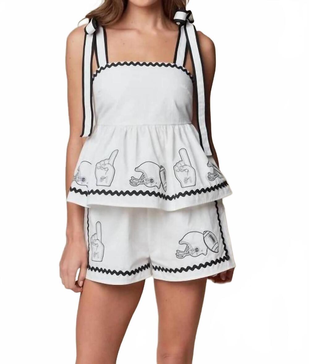 NEW RARERAW women's game day set in white